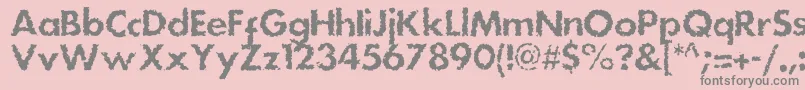 Dsstainc Font – Gray Fonts on Pink Background