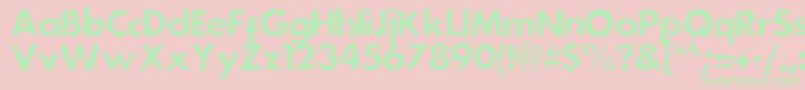 Шрифт Dsstainc – зелёные шрифты на розовом фоне