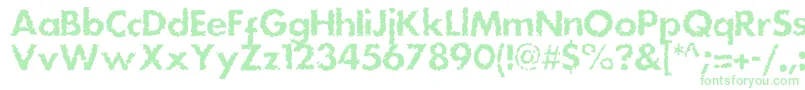 Dsstainc-Schriftart – Grüne Schriften auf weißem Hintergrund