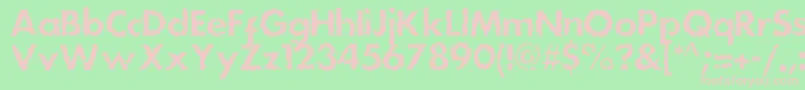 Dsstainc Font – Pink Fonts on Green Background