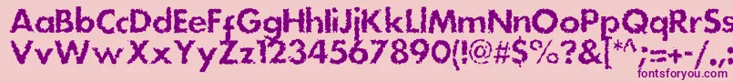 Dsstainc Font – Purple Fonts on Pink Background