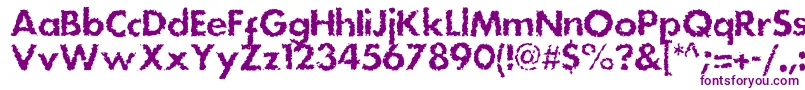 Dsstainc Font – Purple Fonts on White Background