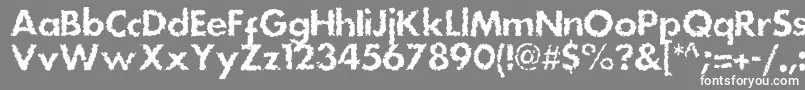 Шрифт Dsstainc – белые шрифты на сером фоне