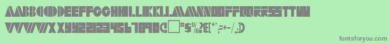 Artytimesreg52RegularTtcon Font – Gray Fonts on Green Background