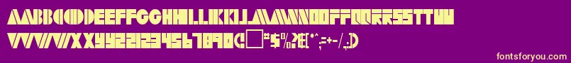 Artytimesreg52RegularTtcon Font – Yellow Fonts on Purple Background