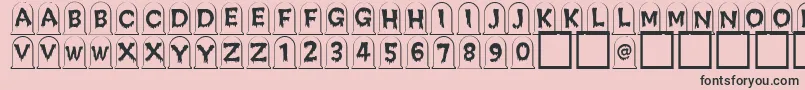 Creepygraves Font – Black Fonts on Pink Background