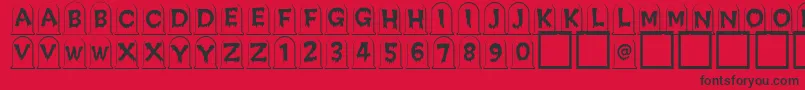 Creepygraves Font – Black Fonts on Red Background