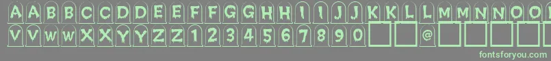 Creepygraves Font – Green Fonts on Gray Background