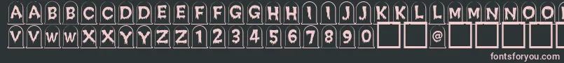 Creepygraves Font – Pink Fonts on Black Background