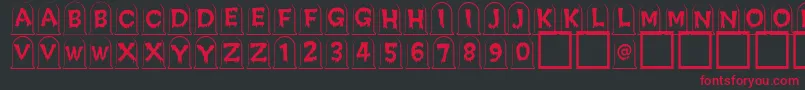 Creepygraves Font – Red Fonts on Black Background