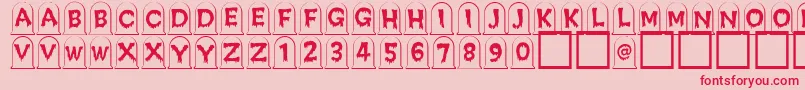 Creepygraves Font – Red Fonts on Pink Background