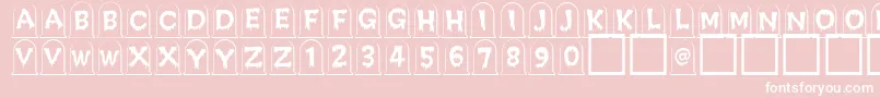 Creepygraves Font – White Fonts on Pink Background