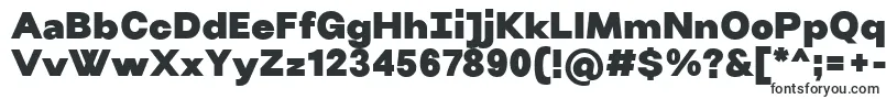 Шрифт VillerayBlack – многолинейные шрифты