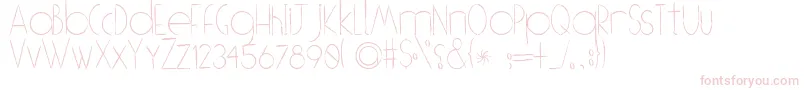 OBrushhh-Schriftart – Rosa Schriften auf weißem Hintergrund