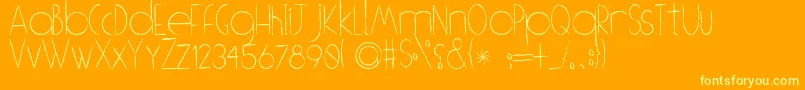 fuente OBrushhh – Fuentes Amarillas Sobre Fondo Naranja