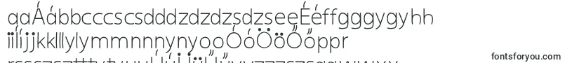Kiddysans-fontti – unkarilaiset fontit