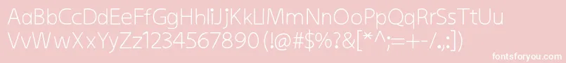 Kiddysans Font – White Fonts on Pink Background