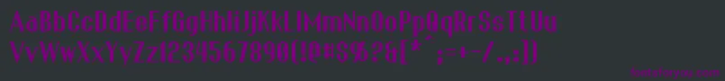 フォントFranck – 黒い背景に紫のフォント