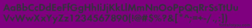 Futurademic Font – Black Fonts on Purple Background