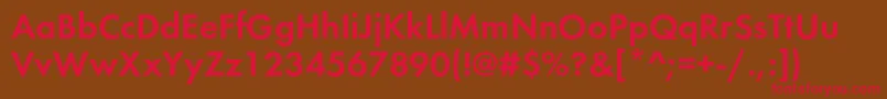 Futurademic Font – Red Fonts on Brown Background