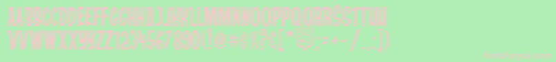 AndersonStingray Font – Pink Fonts on Green Background