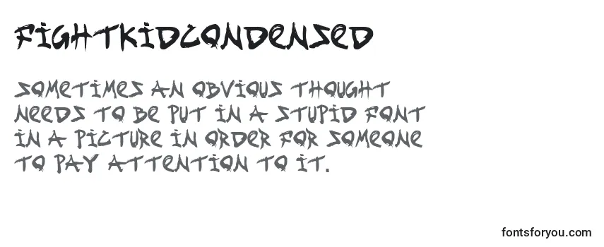 FightKidCondensed Font