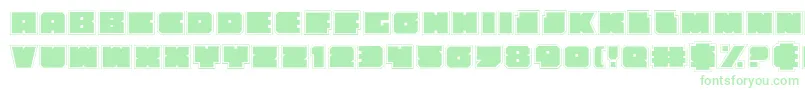 Anakefkaa-fontti – vihreät fontit valkoisella taustalla
