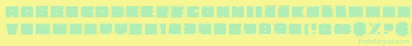Więcej informacji o czcionce Anakefkaa Czcionka Anakefkaa – zielone czcionki na żółtym tle