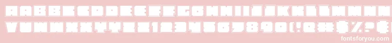 Anakefkaa Font – White Fonts on Pink Background