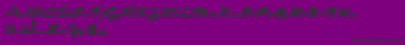 Derradeira Font – Black Fonts on Purple Background