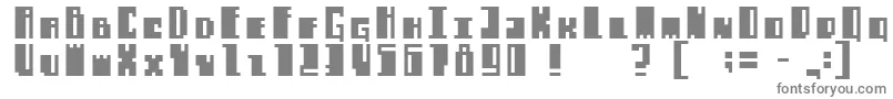 Alachuaregular-fontti – harmaat kirjasimet valkoisella taustalla