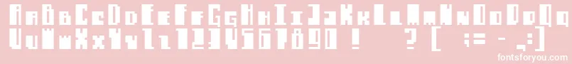 Alachuaregular Font – White Fonts on Pink Background