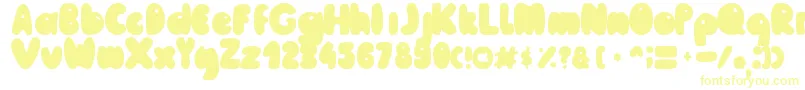 MailePoohRegular-Schriftart – Gelbe Schriften