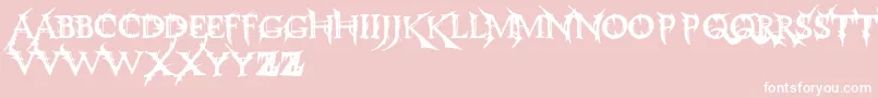 フォントMakeJuice – ピンクの背景に白い文字
