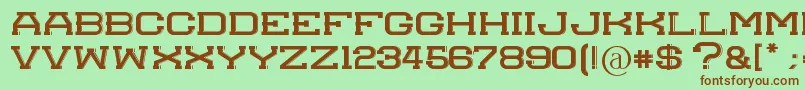 Molesk Font – Brown Fonts on Green Background