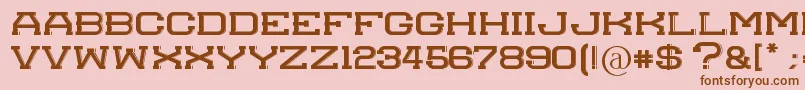 Molesk Font – Brown Fonts on Pink Background