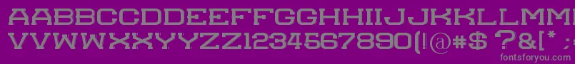 フォントMolesk – 紫の背景に灰色の文字