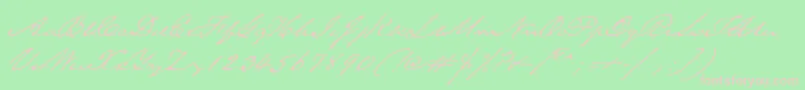 TexasHero Font – Pink Fonts on Green Background