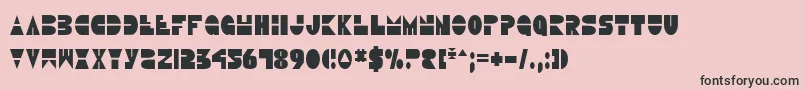 フォントDiscoDuckCondensed – ピンクの背景に黒い文字