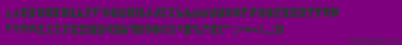 DiscoDuckCondensed-Schriftart – Schwarze Schriften auf violettem Hintergrund