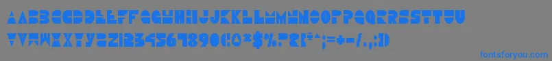 DiscoDuckCondensed Font – Blue Fonts on Gray Background