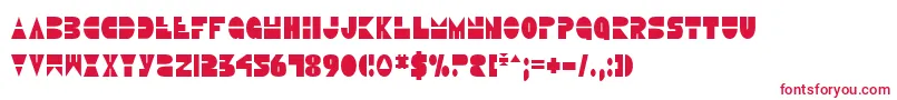 DiscoDuckCondensed Font – Red Fonts on White Background