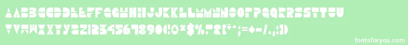 DiscoDuckCondensed Font – White Fonts on Green Background