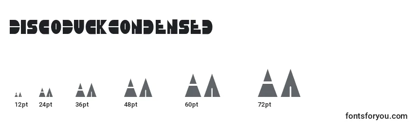DiscoDuckCondensed Font Sizes