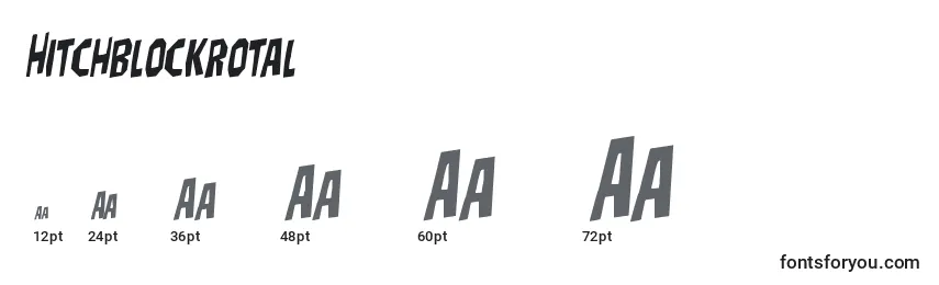 Hitchblockrotal Font Sizes