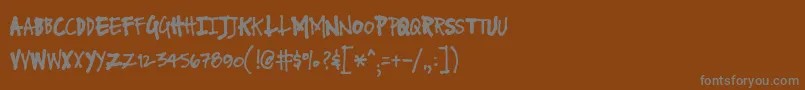 More about FuseNormal Font FuseNormal Font – Gray Fonts on Brown Background