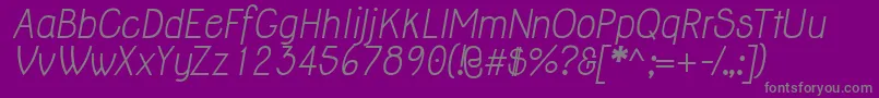 More about JollyItalic Font JollyItalic Font – Gray Fonts on Purple Background