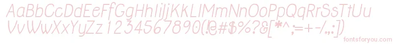 JollyItalic Font – Pink Fonts on White Background