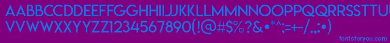 Lemonmilklight Font – Blue Fonts on Purple Background