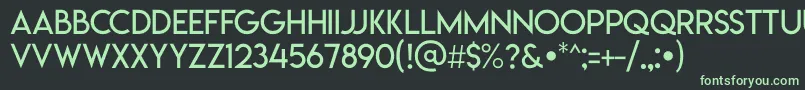 Lemonmilklight Font – Green Fonts on Black Background